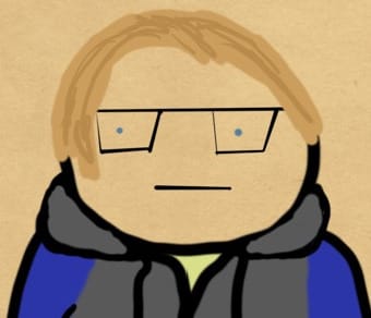 Cartoon portrait of Hélène Lupa